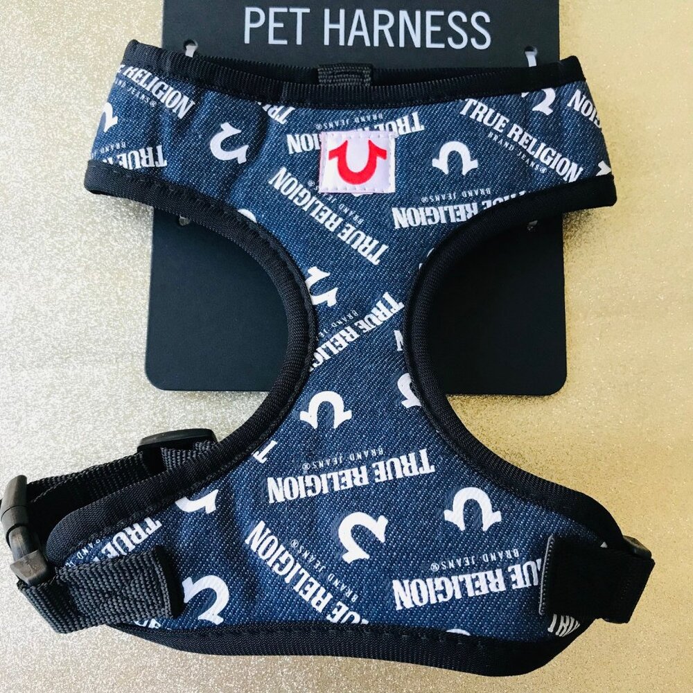 Dog  True Religion  Dog Harness Blue Size : M
